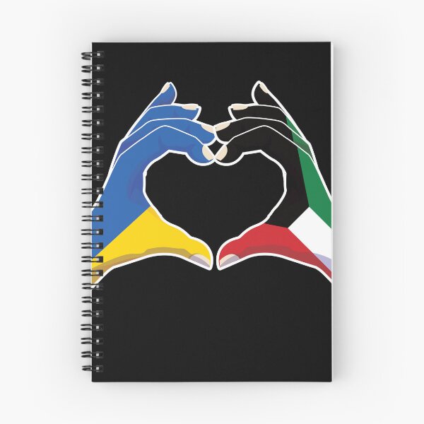 Item preview, Kuwait Kuwaiti Ukraine Ukrainian Love Heart Peace designed and sold by FlagX.