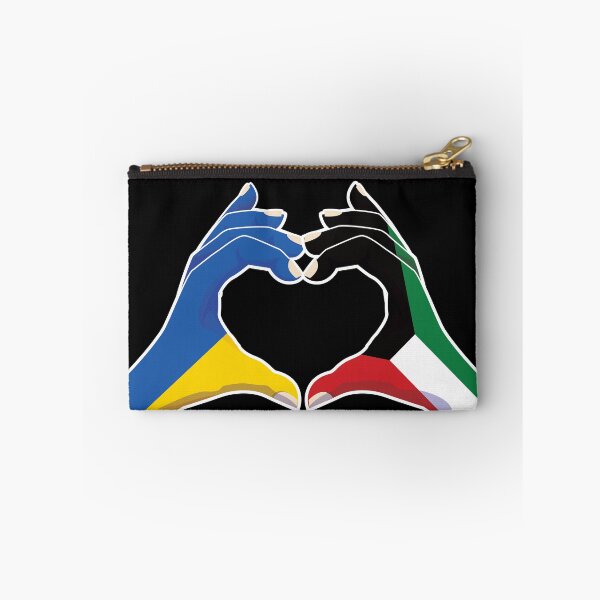 Item preview, Kuwait Kuwaiti Ukraine Ukrainian Love Heart Peace designed and sold by FlagX.