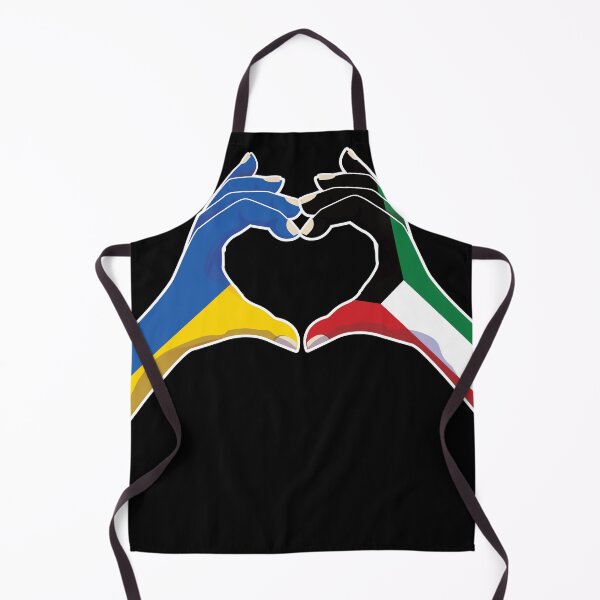 Item preview, Kuwait Kuwaiti Ukraine Ukrainian Love Heart Peace designed and sold by FlagX.