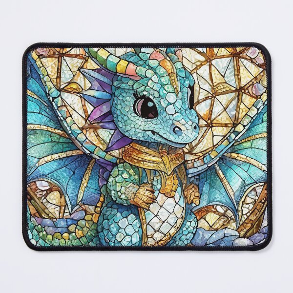 Item preview, Stained Glass Dragon Baby designed and sold by Winging-It.