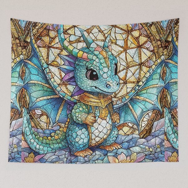 Item preview, Stained Glass Dragon Baby designed and sold by Winging-It.