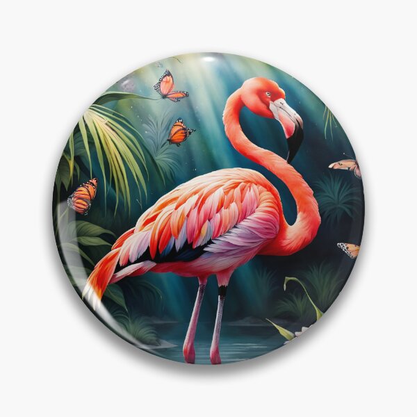 Artikelvorschau, Frühlingsflamingo entworfen und verkauft von Lilsilverfish.