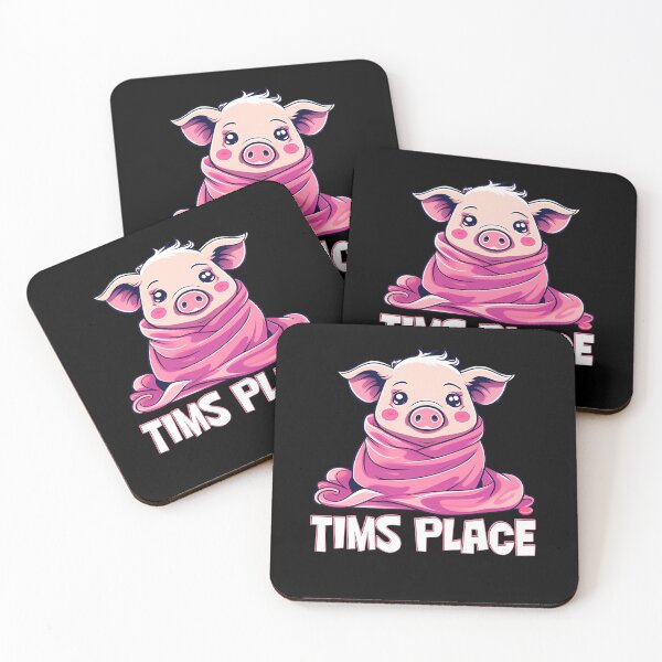 Item preview, Tim, the adorable pink piggy snuggled up in a blanket designed and sold by Lososko.