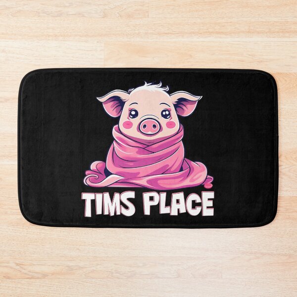 Item preview, Tim, the adorable pink piggy snuggled up in a blanket designed and sold by Lososko.