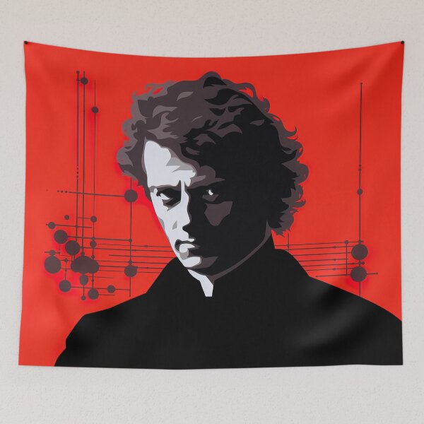 Item preview, Andre-Marie Ampere | Red minimalism designed and sold by ComicsFactory.