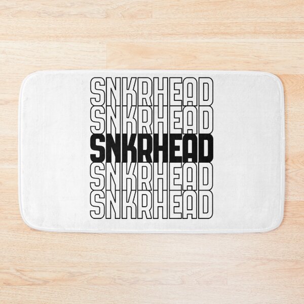 Item preview, SNKRSHEAD Black Text Design designed and sold by MimsTees.