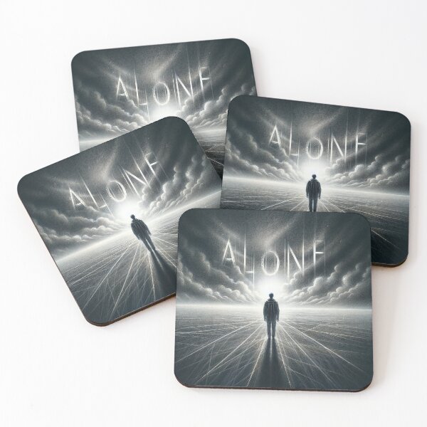 Item preview, In the loneliness of the abyss... A man facing the darkness with rays of hope designed and sold by elglotonmusical.