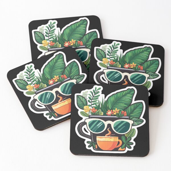Item preview, Plants and Coffee cup Lover with glasses designed and sold by DreamVibeShirt.