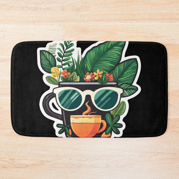 Item preview, Plants and Coffee cup Lover with glasses designed and sold by DreamVibeShirt.