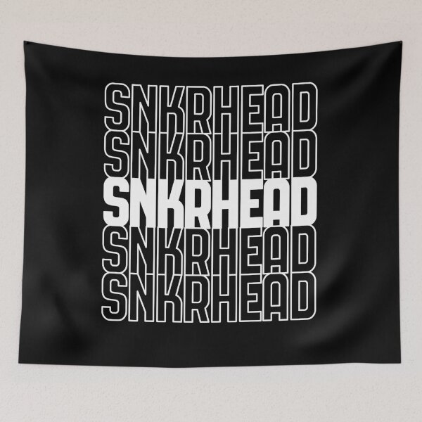 Item preview, SNKRHEADS White Text Design designed and sold by MimsTees.