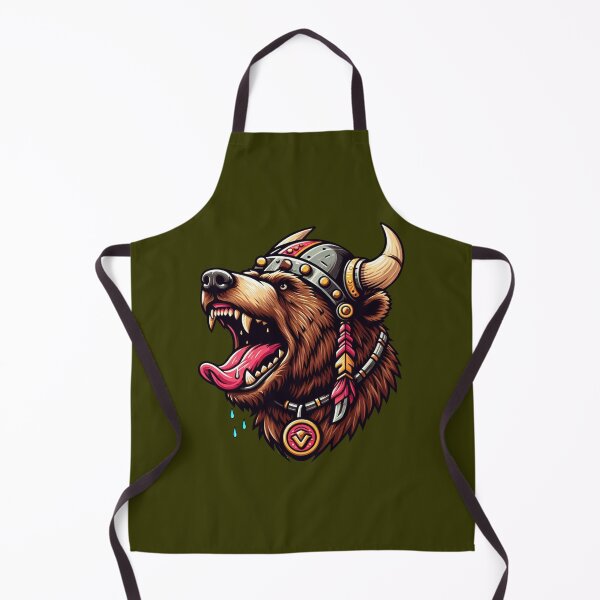 Item preview, VIKING BEAR HEAD - #333300 designed and sold by Marlon Oseguera.