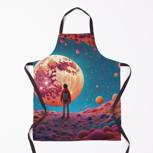 Item preview, Wanderer's Gaze on Cosmic Orbs' Mesmerizing Dance designed and sold by ArtComixHaven.