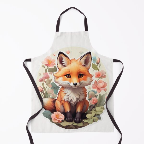 Item preview, A little fox in a flowery meadow. designed and sold by NewtBoo.