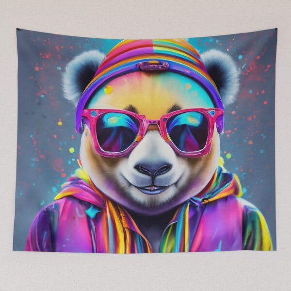 Item preview, Pop art style panda designed and sold by LuckyFamily.
