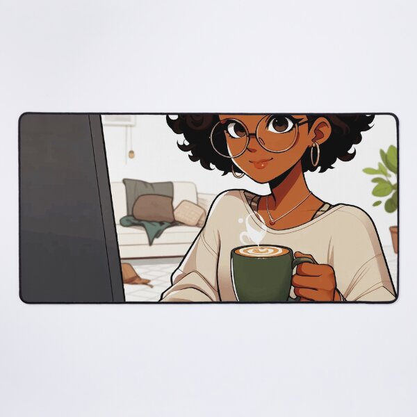 Item preview, Girl writing on her computer #4 designed and sold by manbaito.