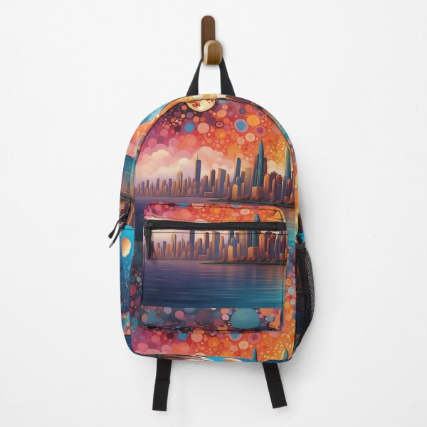 Item preview, Metropolitan Dreamscape: City at the Edge of Nightfall designed and sold by ArtComixHaven.