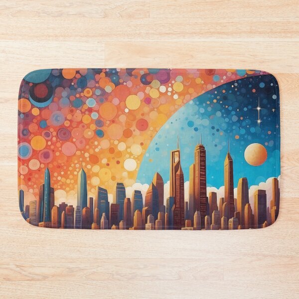 Item preview, Metropolitan Dreamscape: City at the Edge of Nightfall designed and sold by ArtComixHaven.