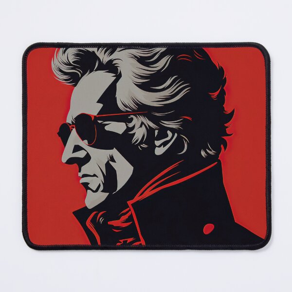 Item preview, Andrew Jackson | Red minimalism designed and sold by ComicsFactory.