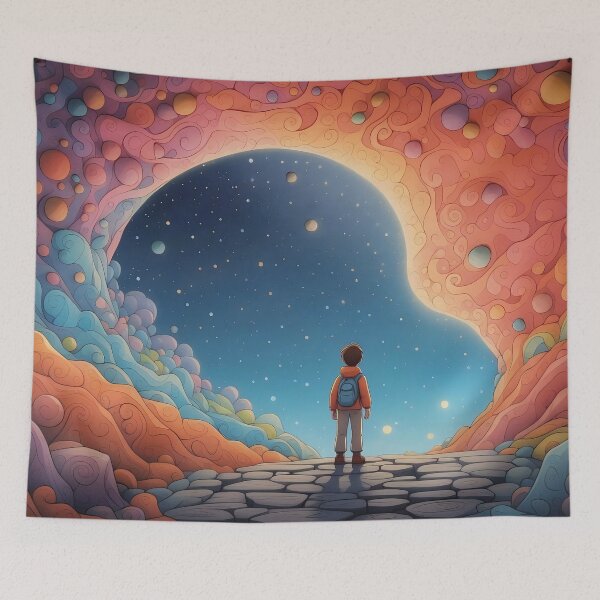 Item preview, Ethereal Gateway A Pathway to Cosmic Wonders designed and sold by ArtComixHaven.