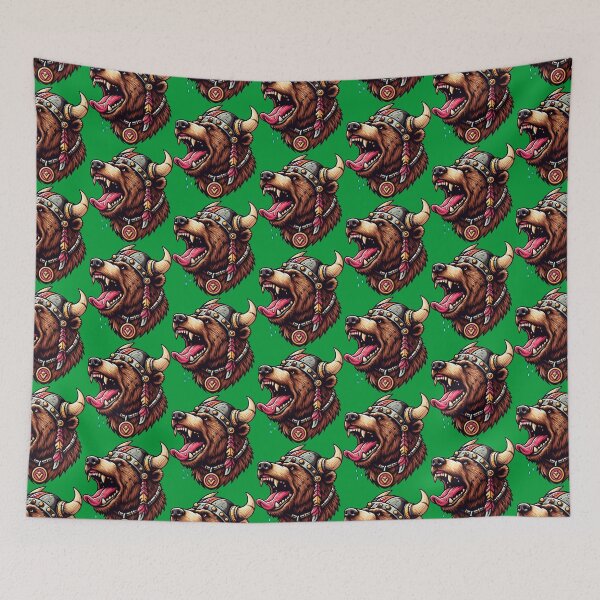 Item preview, VIKING BEAR HEAD - #009933 designed and sold by Marlon Oseguera.