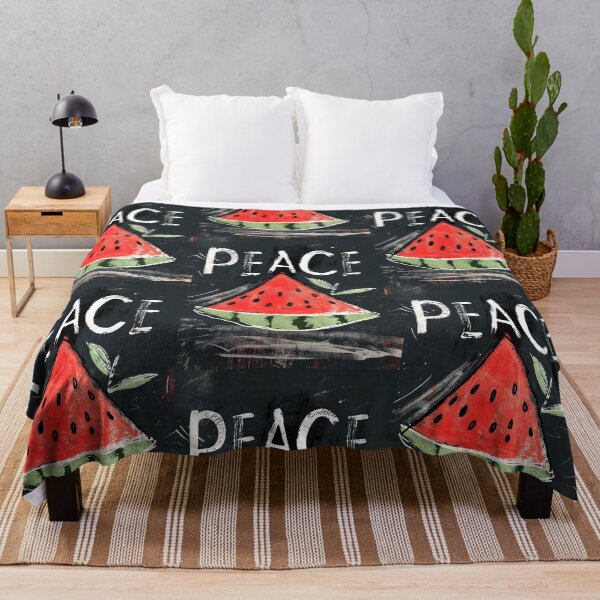 Item preview, Embrace the Melodic Harmony of Rhythmic Vibrance: A Fusion of Peace and Watermelon Slice Serenity and Artistic Expression- الحرية السلام الامل designed and sold by FUNqoosh.