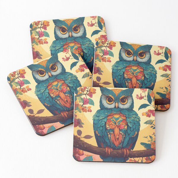Item preview, Awild owl bird with beautiful colors,designed by artifical intelligence designed and sold by sadeek1021953Ss.