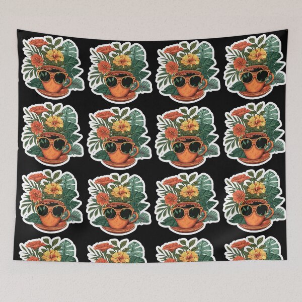 Item preview, Plants and Coffee Lover with glasses  designed and sold by DreamVibeShirt.