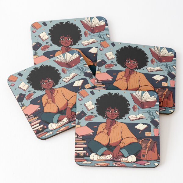 Item preview, Girl surrounded by books #2 designed and sold by manbaito.