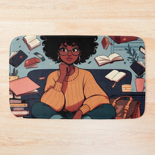 Item preview, Girl surrounded by books #2 designed and sold by manbaito.