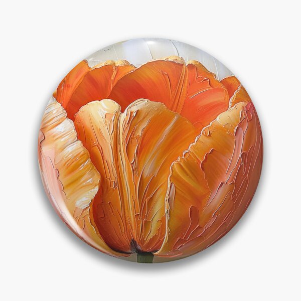 Item preview, Orange Tulip Blossom Palette Knife designed and sold by acrylicartp.