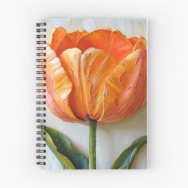 Item preview, Orange Tulip Blossom Palette Knife designed and sold by acrylicartp.