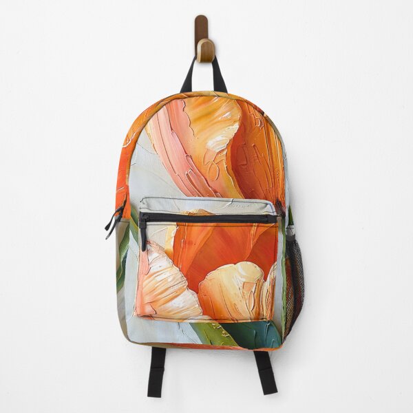 Artikelvorschau, Orangefarbenes Tulpenblüten-Palettenmesser entworfen und verkauft von acrylicartp.