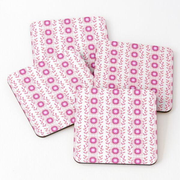 Item preview, Preppy pastel flowers vines in stripes pattern. designed and sold by Meteryards.