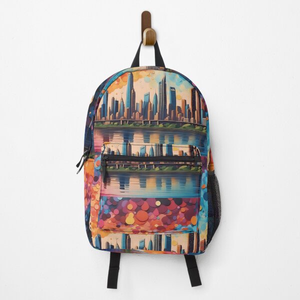 Item preview, Harbouring Dreams Twilight Hues over Urban Reflections designed and sold by ArtComixHaven.