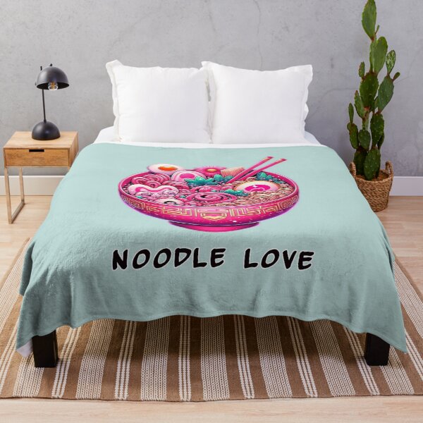 Item preview, Noodle Love - Cute Pink Girly Bowl Of Ramen designed and sold by TD-Humor.