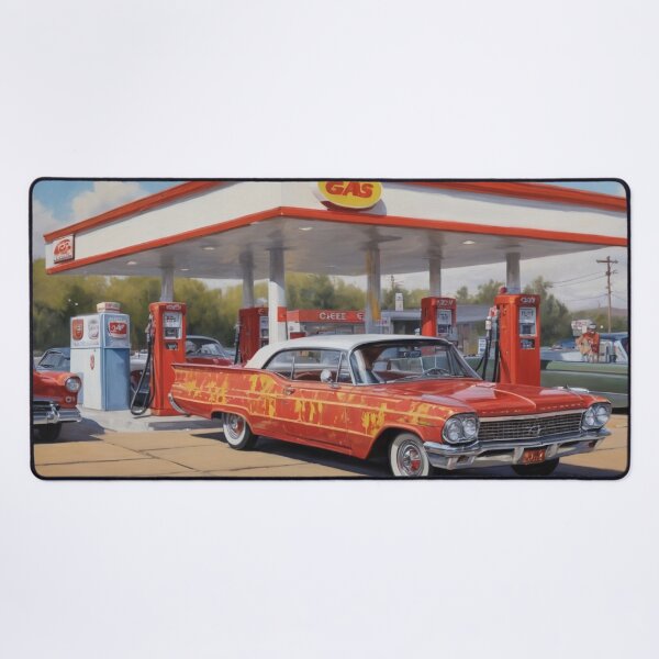 Item preview, Shine and clean: Your car deserves a thorough wash at our gas station! designed and sold by Wendy West.