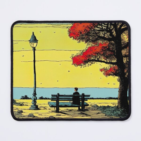 Item preview, Hergé | Oil Paint | Landscape Drawing designed and sold by OrganicLights.