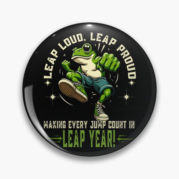 Item preview, Leap Year Birthday Cute Leaping Jumping Frog designed and sold by JessArty ⭐⭐⭐⭐⭐.