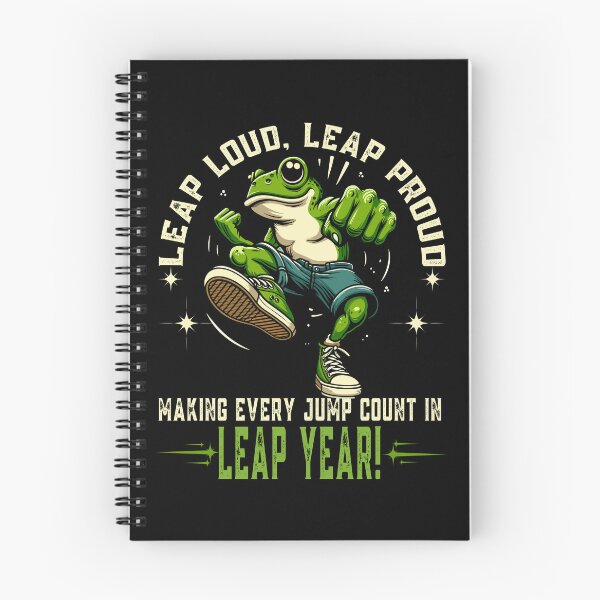 Item preview, Leap Year Birthday Cute Leaping Jumping Frog designed and sold by JessArty ⭐⭐⭐⭐⭐.