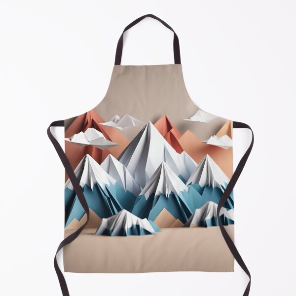 Item preview, Origami Art - Majestic Peaks: Snow-Capped Mountains in Tranquil Splendour designed and sold by ArtfulFolds.