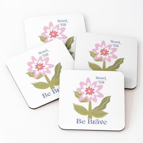 Item preview, Be Brave Pink Floral, Modern Floral Affirmation ©Terri Conrad Designs designed and sold by Terri Conrad.