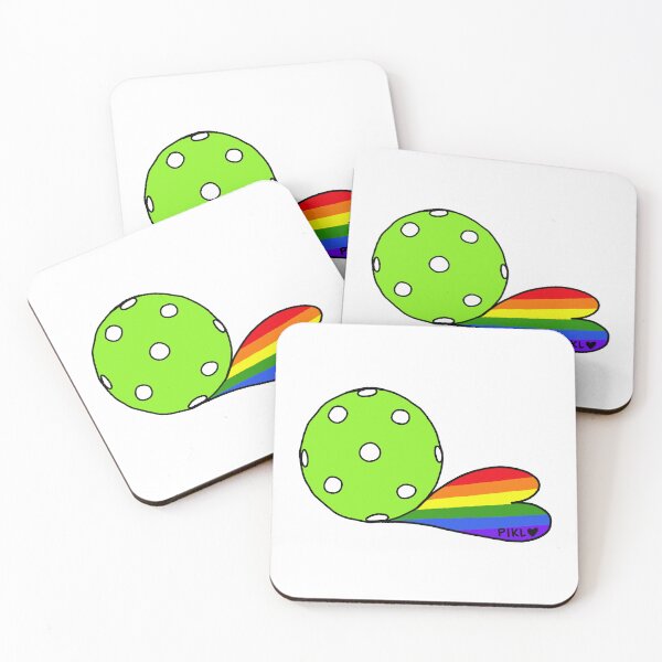 Item preview, Pickleball with rainbow shadow by PIKL-LOVE  designed and sold by PiklLove.