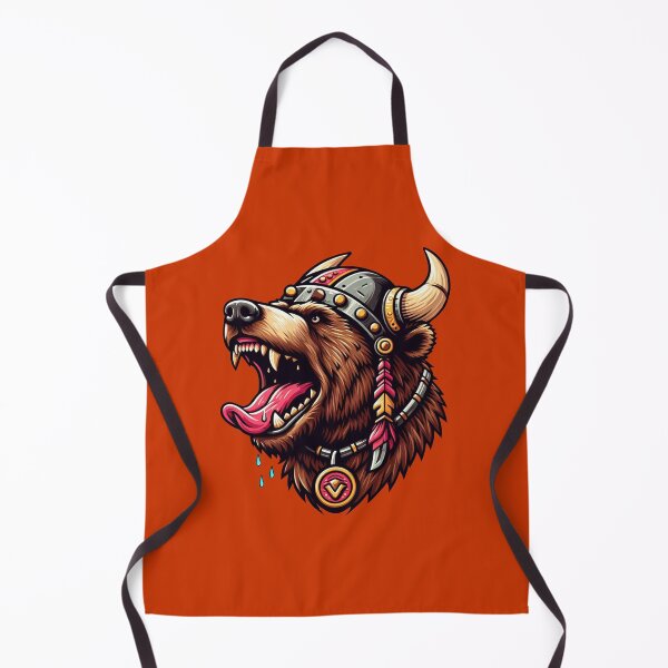 Item preview, VIKING BEAR HEAD - #CC3300 designed and sold by Marlon Oseguera.