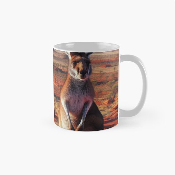 Item preview, Outback Odyssey - Kangaroo's Athletic Journey Across Arid Plains designed and sold by ProgressMagnet.