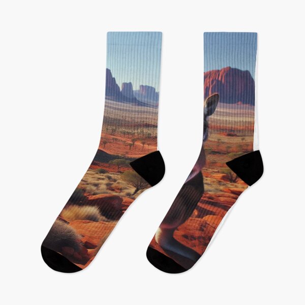 Item preview, Outback Odyssey - Kangaroo's Athletic Journey Across Arid Plains designed and sold by ProgressMagnet.