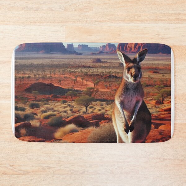 Item preview, Outback Odyssey - Kangaroo's Athletic Journey Across Arid Plains designed and sold by ProgressMagnet.