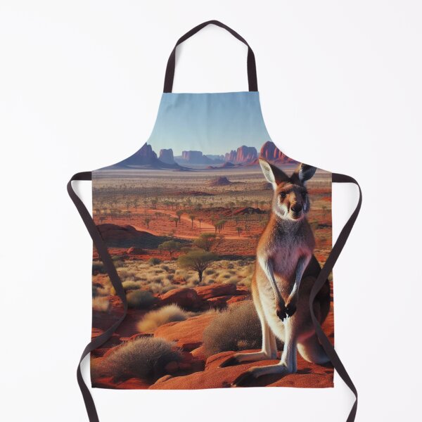 Item preview, Outback Odyssey - Kangaroo's Athletic Journey Across Arid Plains designed and sold by ProgressMagnet.