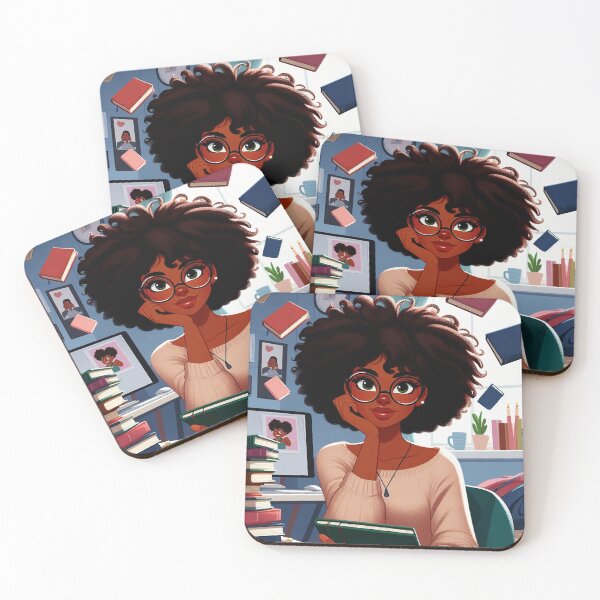 Item preview, Girl surrounded by books #3 designed and sold by manbaito.