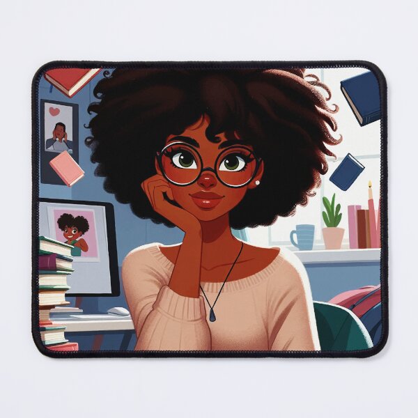 Item preview, Girl surrounded by books #3 designed and sold by manbaito.
