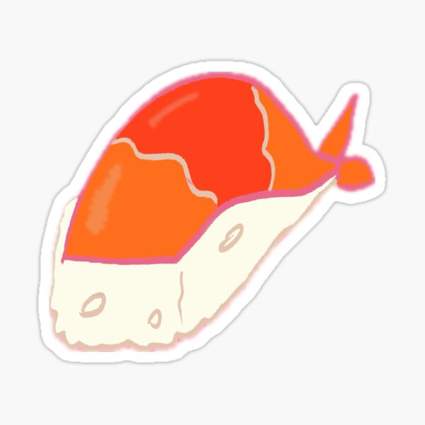 Shrimp Roll Sticker Sticker